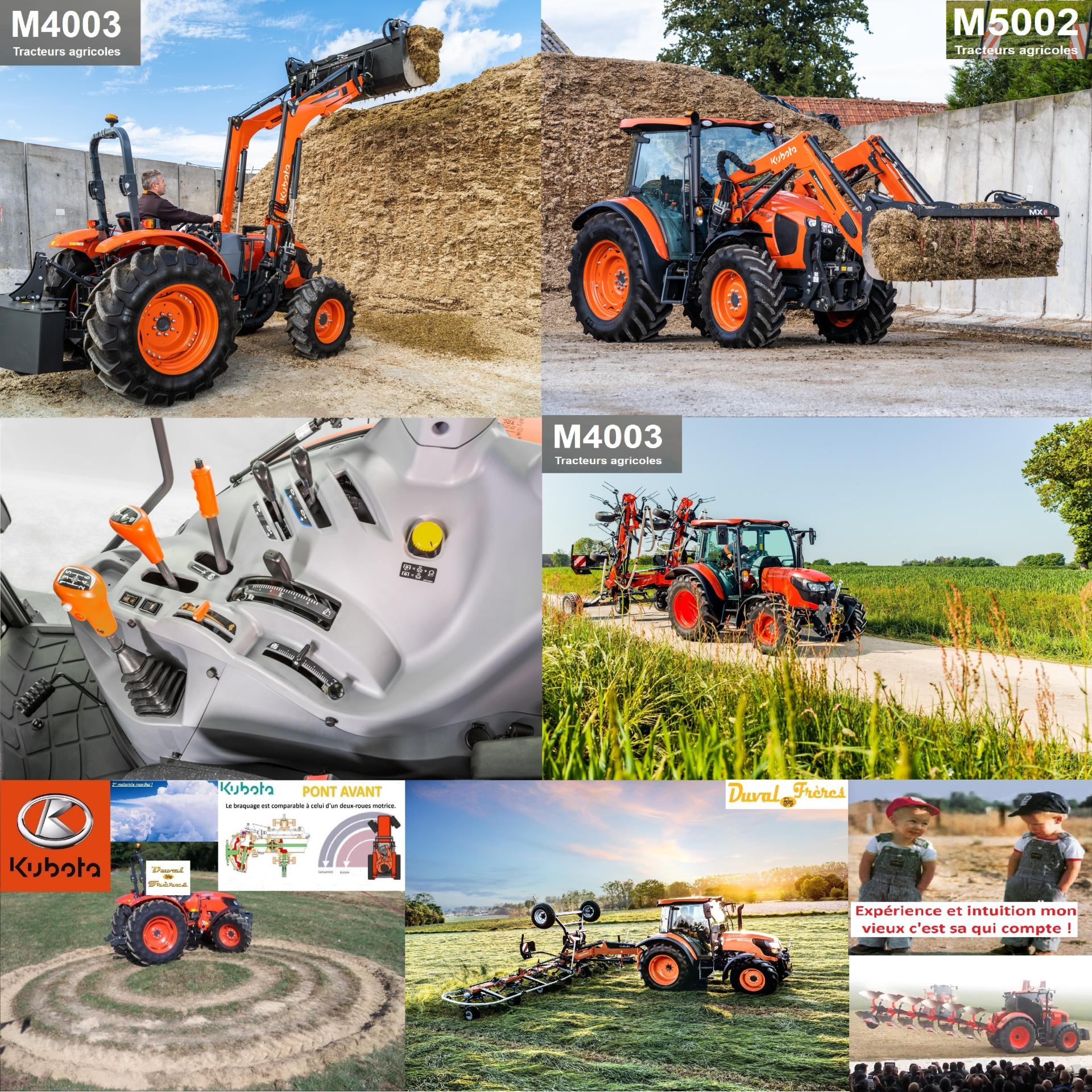 TRACTEUR KUBOTA M 5002 & M 4003