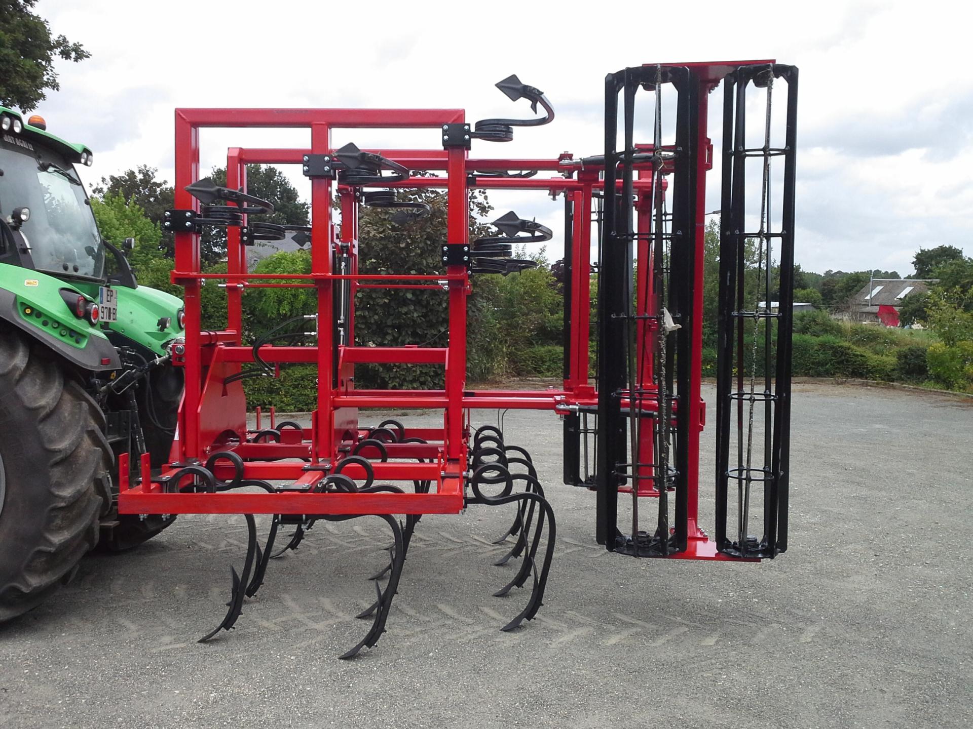 Chisel tripoutres repliable double rouleau 7